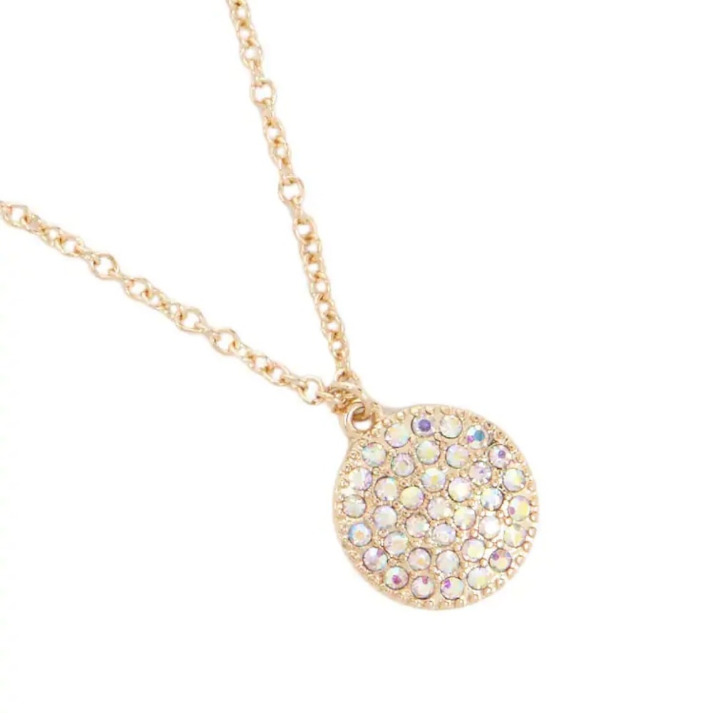Druzy Gold Charm Necklace